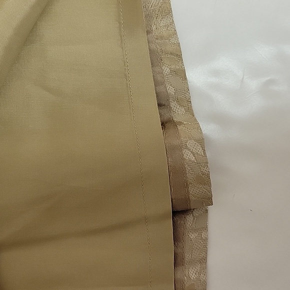 Ann Taylor skirt gold sz 4. Pleats sequins. Fully lined knee length, NWT - Picture 4 of 6